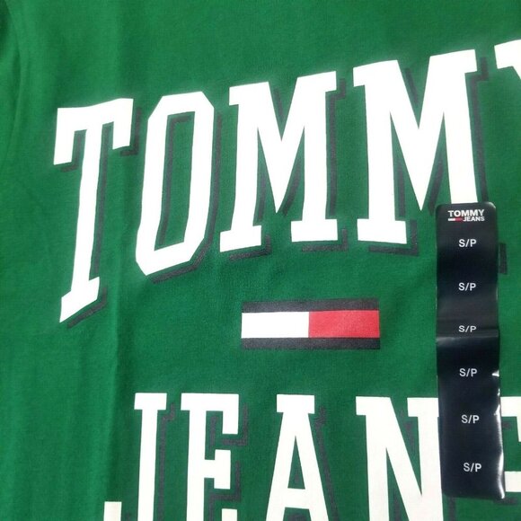 Tommy Hilfiger Jeans Men's‎ T-Shirt Short Sleeve Flag Logo - Picture 2 of 4